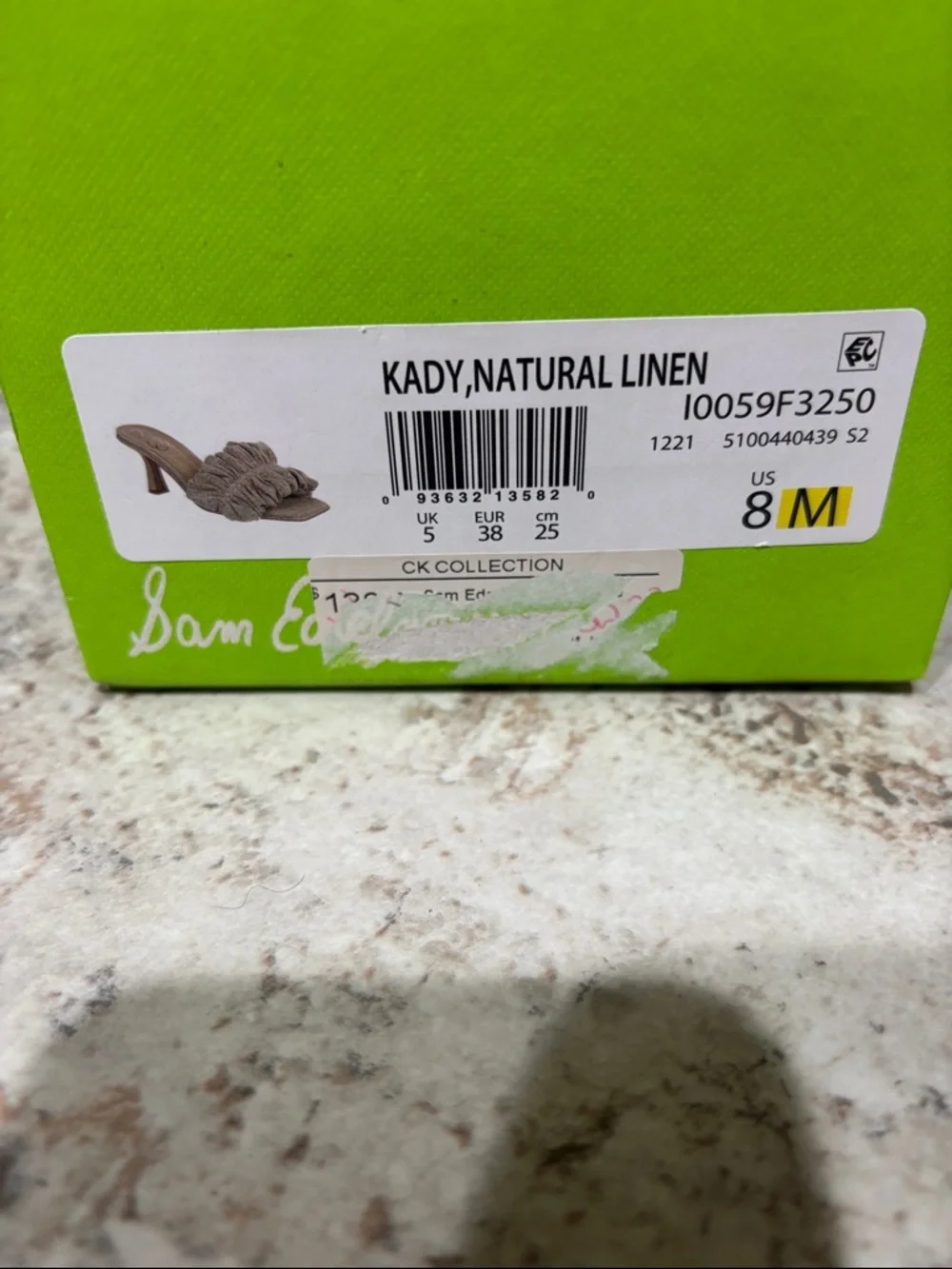 Sam Edelman Taupe Ruffle Slide Mules - Picture 6 of 8